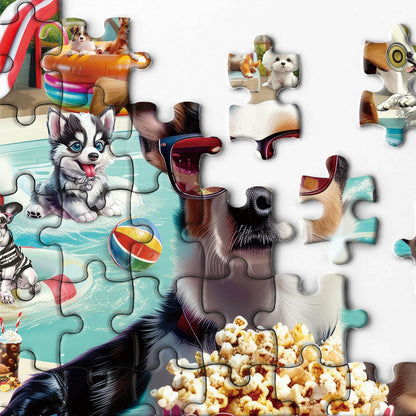 Pooch Pool Party Jigsaw Puzzle 1000 Pieces