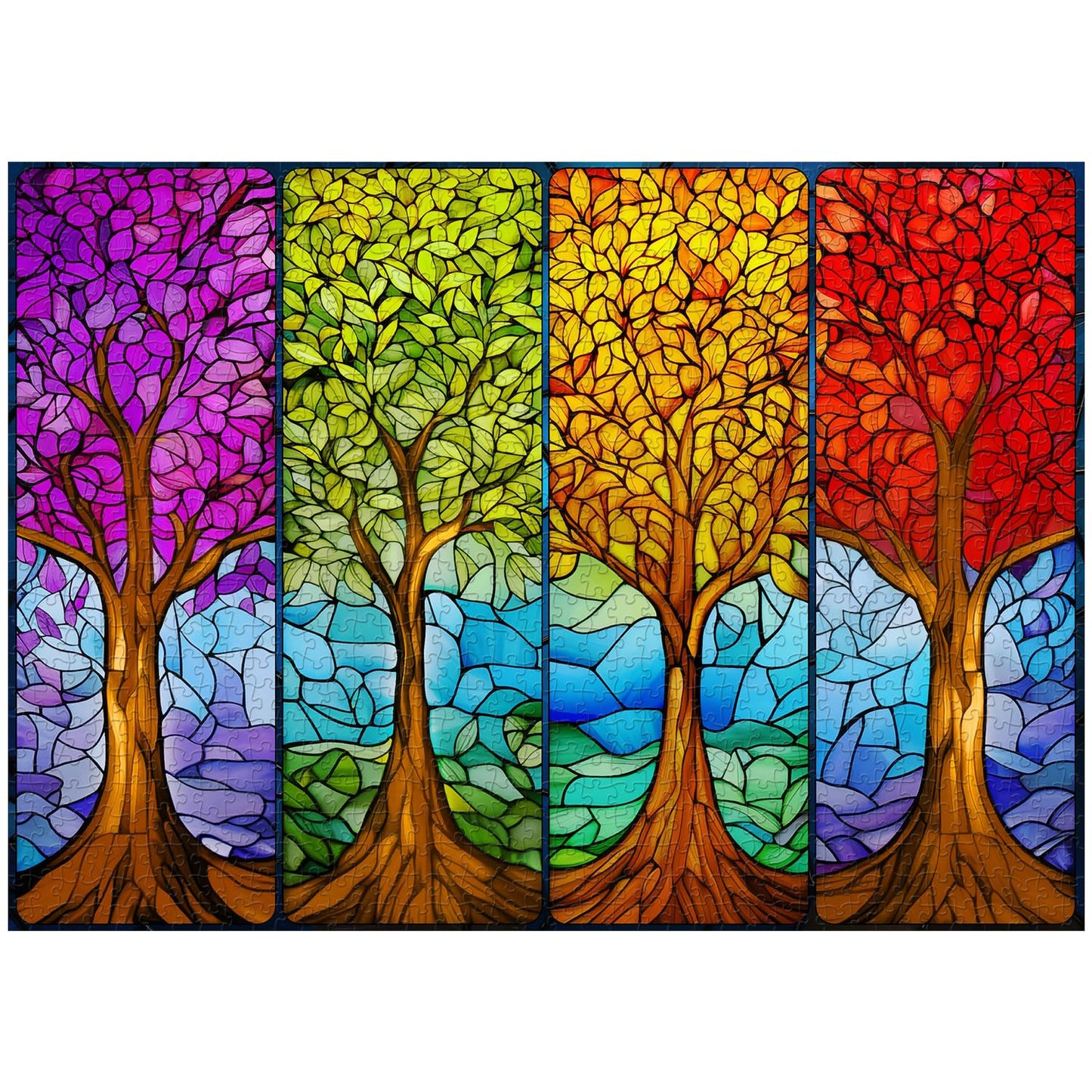 Tree of Four Seasons Jigsaw Puzzle 1000 Pieces