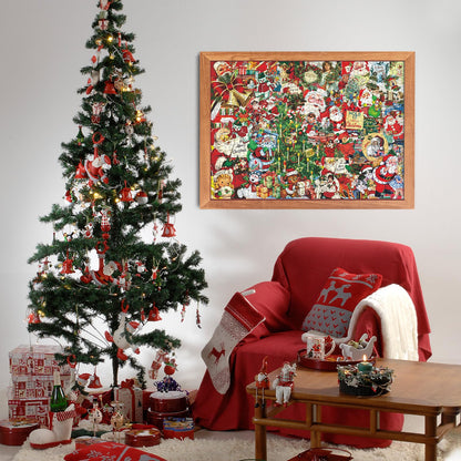 Vintage Christmas Collage Jigsaw Puzzles 1000 Pieces