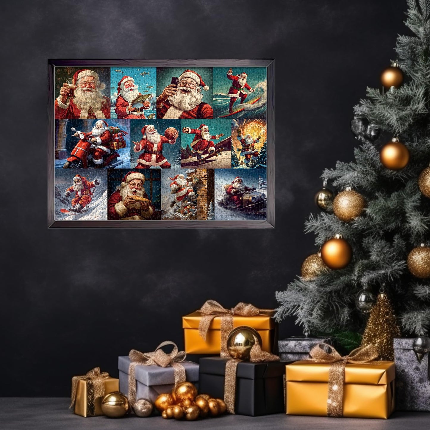 Christmas Funny Santa Claus Jigsaw Puzzles 1000 Piece