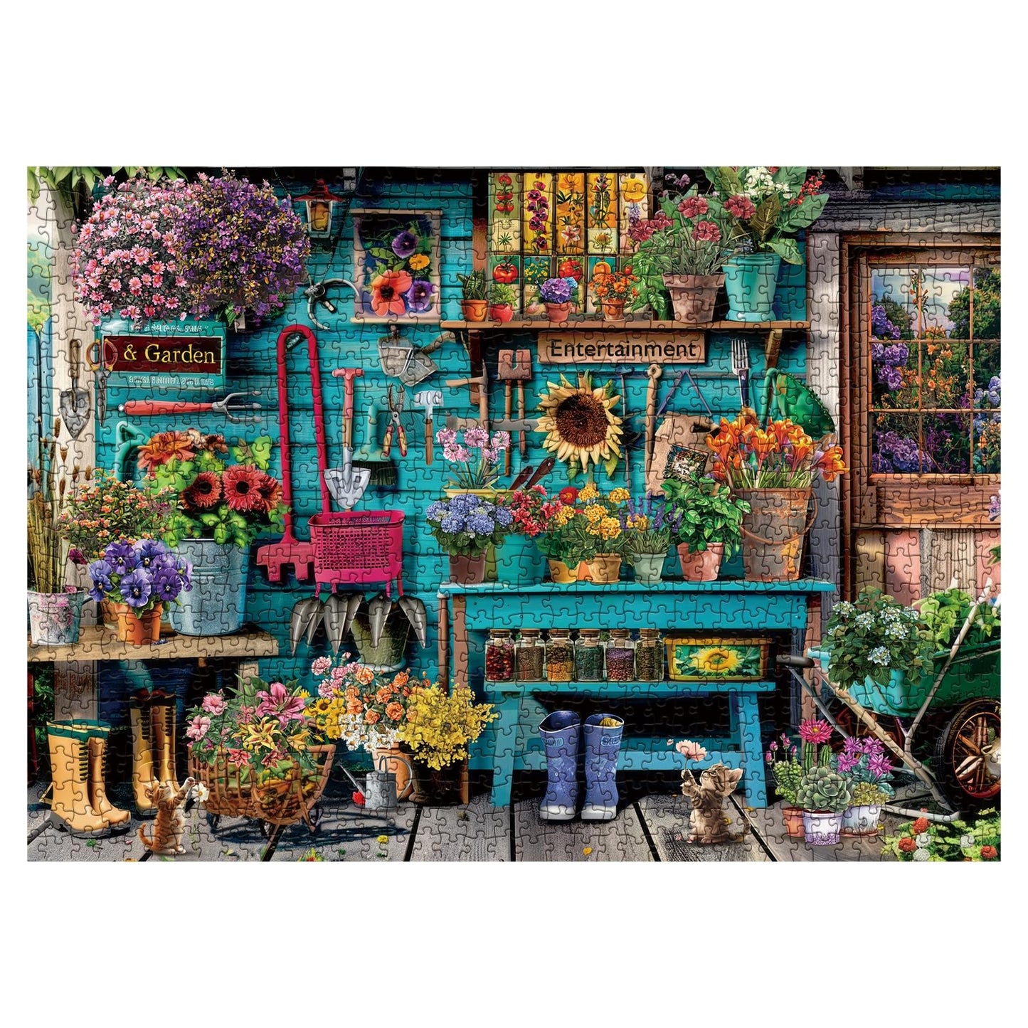 Botanical Haven Shed Jigsaw Puzzle 1000 Pieces