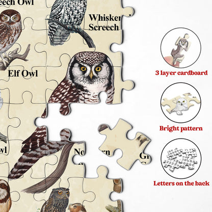 Vintage the North American Owl Jigsaw Puzzle 1000 Pieces