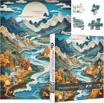 Mountain Stream Jigsaw Puzzle 1000 Pieces