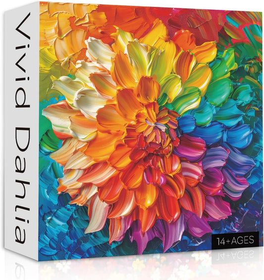 Vivid Dahlia Jigsaw Puzzle 1000 Pieces