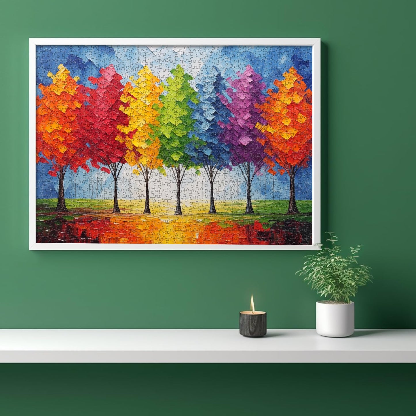 Colorful Tree Jigsaw Puzzle 1000 Pieces