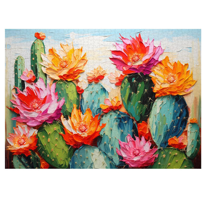 Cactus Flower Jigsaw Puzzle 1000 Pieces