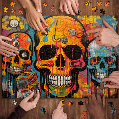 Graffiti Skull Jigsaw Puzzle 1000 Pieces