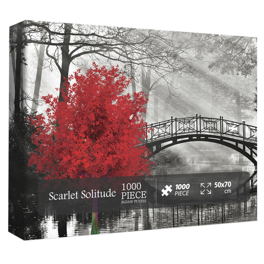 Scarlet Solitude Jigsaw Puzzle 1000 Pieces