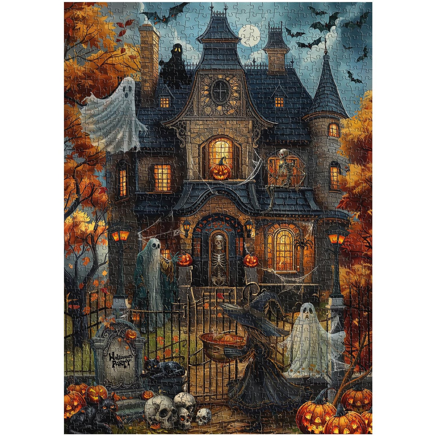 Haunted House Party Jigsaw Puzzle 1000 Pieces