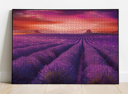 Purple Lavender Jigsaw Puzzle 1000 Pieces