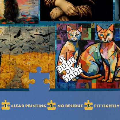 Artistic Meows Jigsaw Puzzle 1000 Pieces