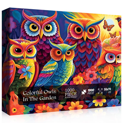 Colorful Owl Jigsaw Puzzle 1000 Pieces