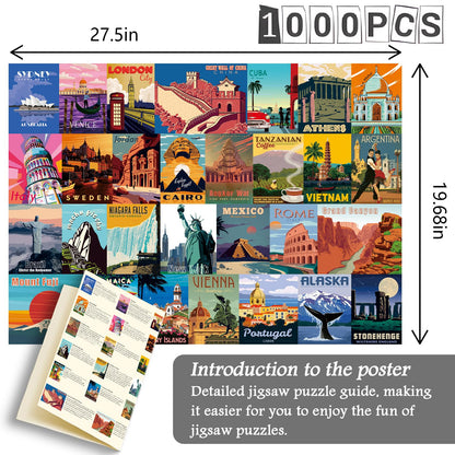 Travel Posters  Jigsaw Puzzle 1000 Pieces