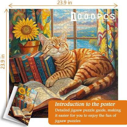 Sleeping Cat Jigsaw Puzzle 1000 Pieces