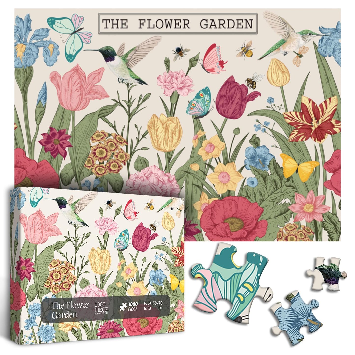 The Flower Garden Jigsaw Puzzle 1000 Pieces