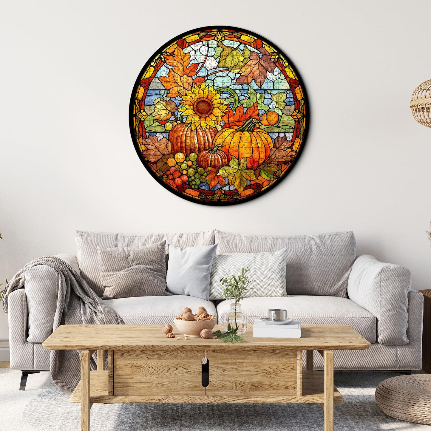 Pumpkins & Sunflowers Jigsaw Puzzle 1000 Pieces