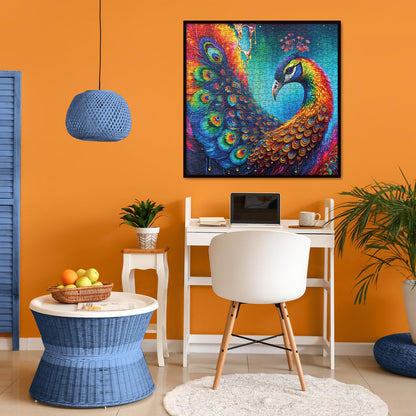 Colorful Peacock Jigsaw Puzzle 1000 Pieces