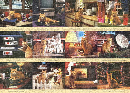 1980s Cat Photos Jigsaw Puzzle 1000 Pieces