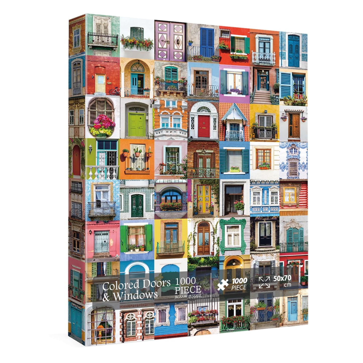 Colorful Doors & Window Jigsaw Puzzle 1000 Pieces