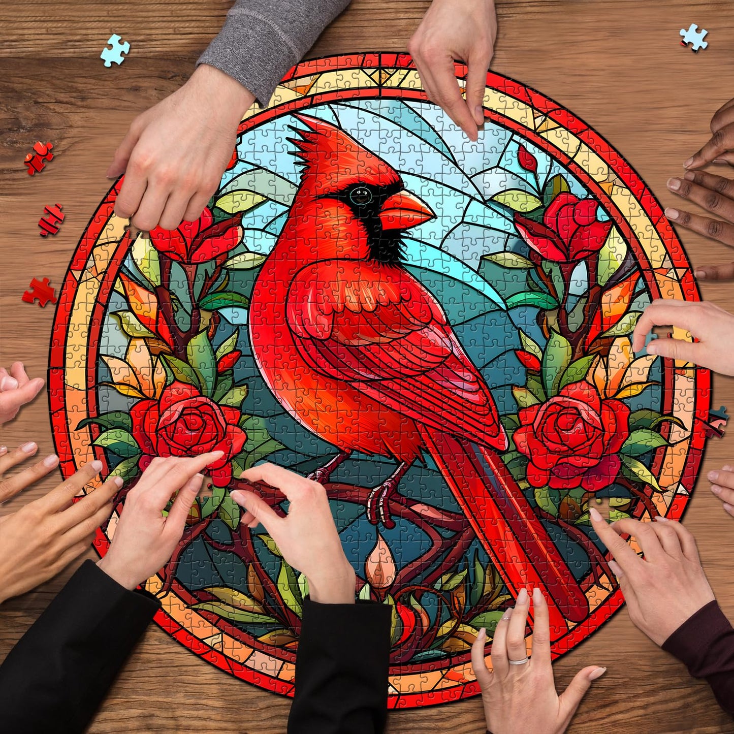 Cardinal Bird Jigsaw Puzzle 1000 Pieces