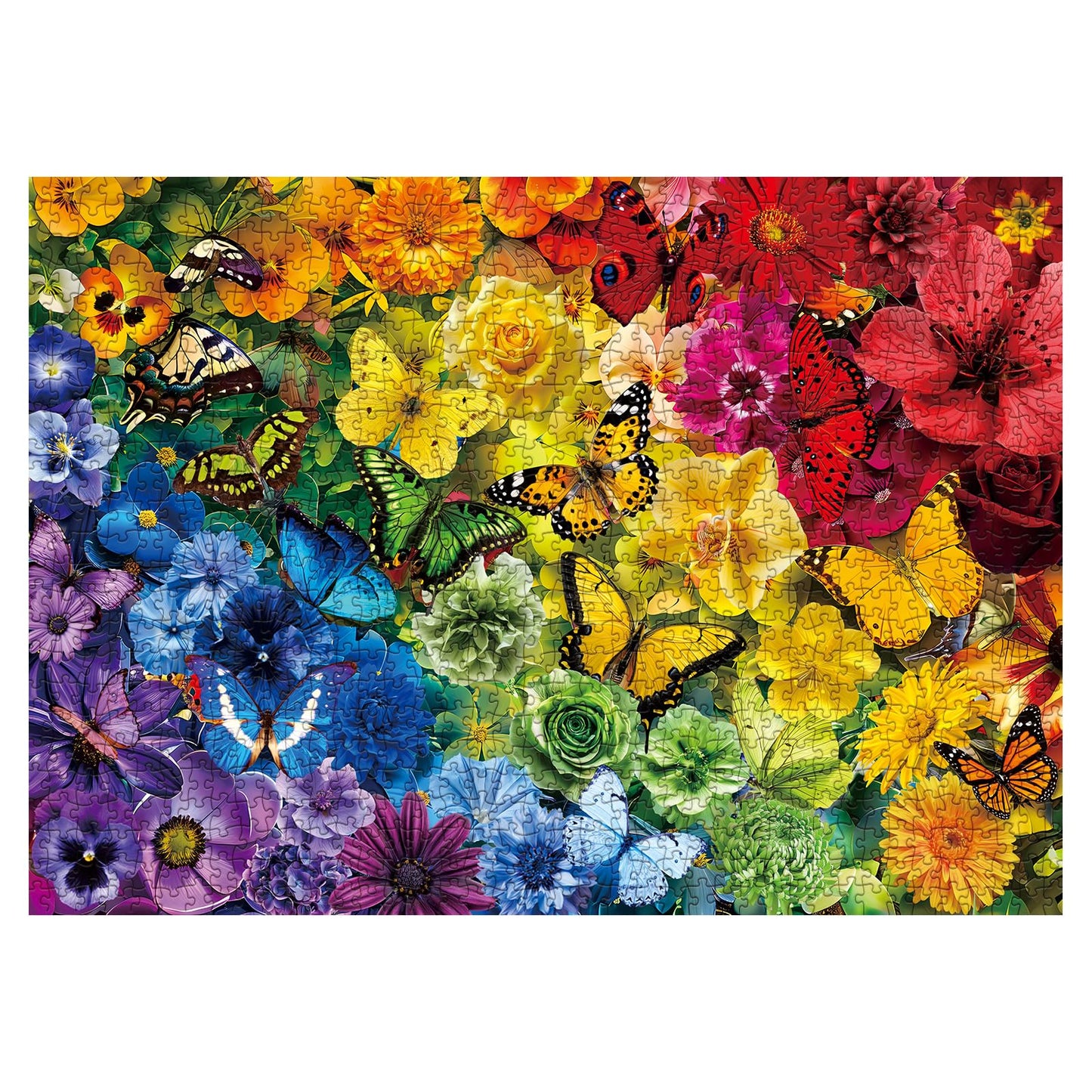 Rainbow Blooms  Jigsaw Puzzle 1000 Pieces