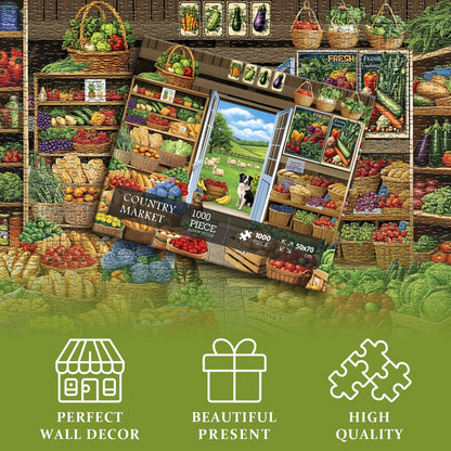 Country Market Jigsaw Puzzle 1000 Pieces