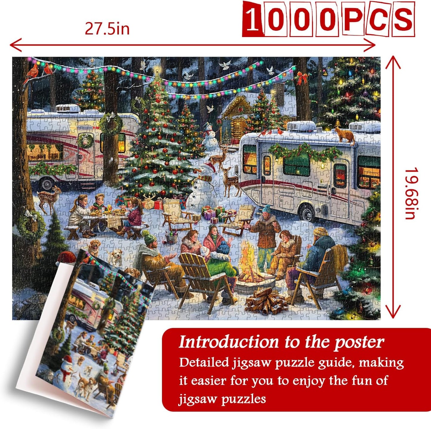 Christmas RV Party Jigsaw Puzzle 1000 Pieces