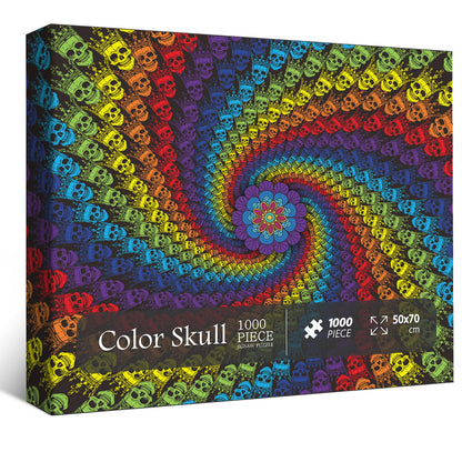 Color Skull Jigsaw Puzzle 1000 Pieces