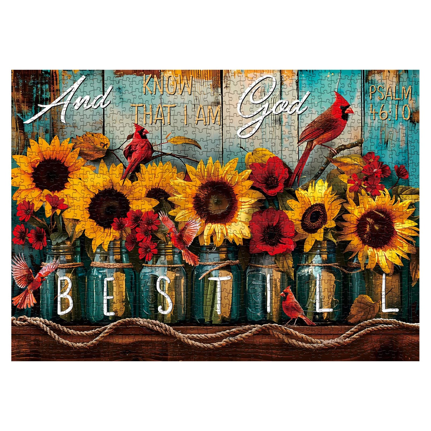 Divine Sunflowers Jigsaw Puzzle 1000 Pieces