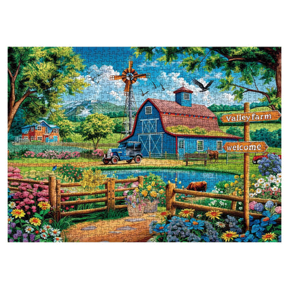 Sunshine Valley Farm Jigsaw Puzzle 1000 Pieces