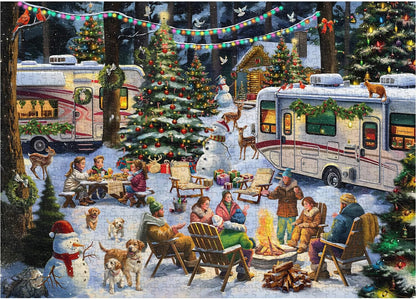 Christmas RV Party Jigsaw Puzzle 1000 Pieces