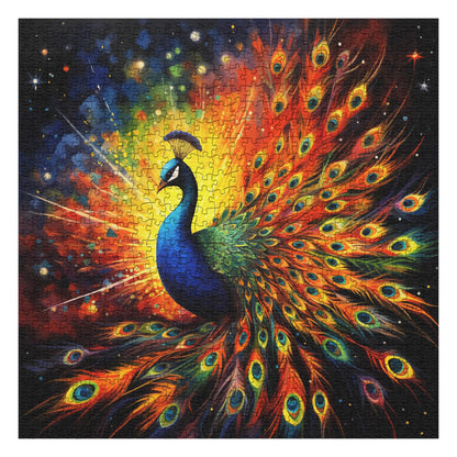 Brilliant Peacock Jigsaw Puzzle 1000 Pieces