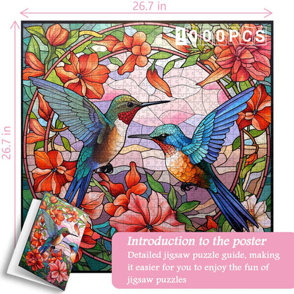 Hummingbird Garden Jigsaw Puzzle 1000 Pieces