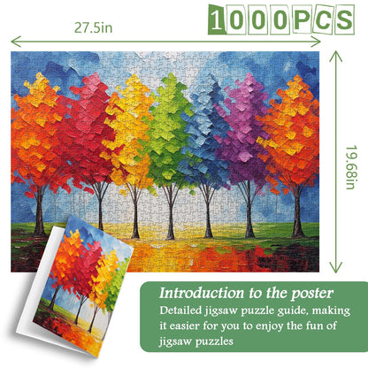 Colorful Tree Jigsaw Puzzle 1000 Pieces