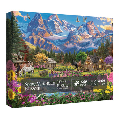 Snow Mountain Blossom Jigsaw Puzzle 1000 Pieces