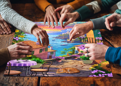 Coastal Town Jigsaw Puzzle 1000 Pieces