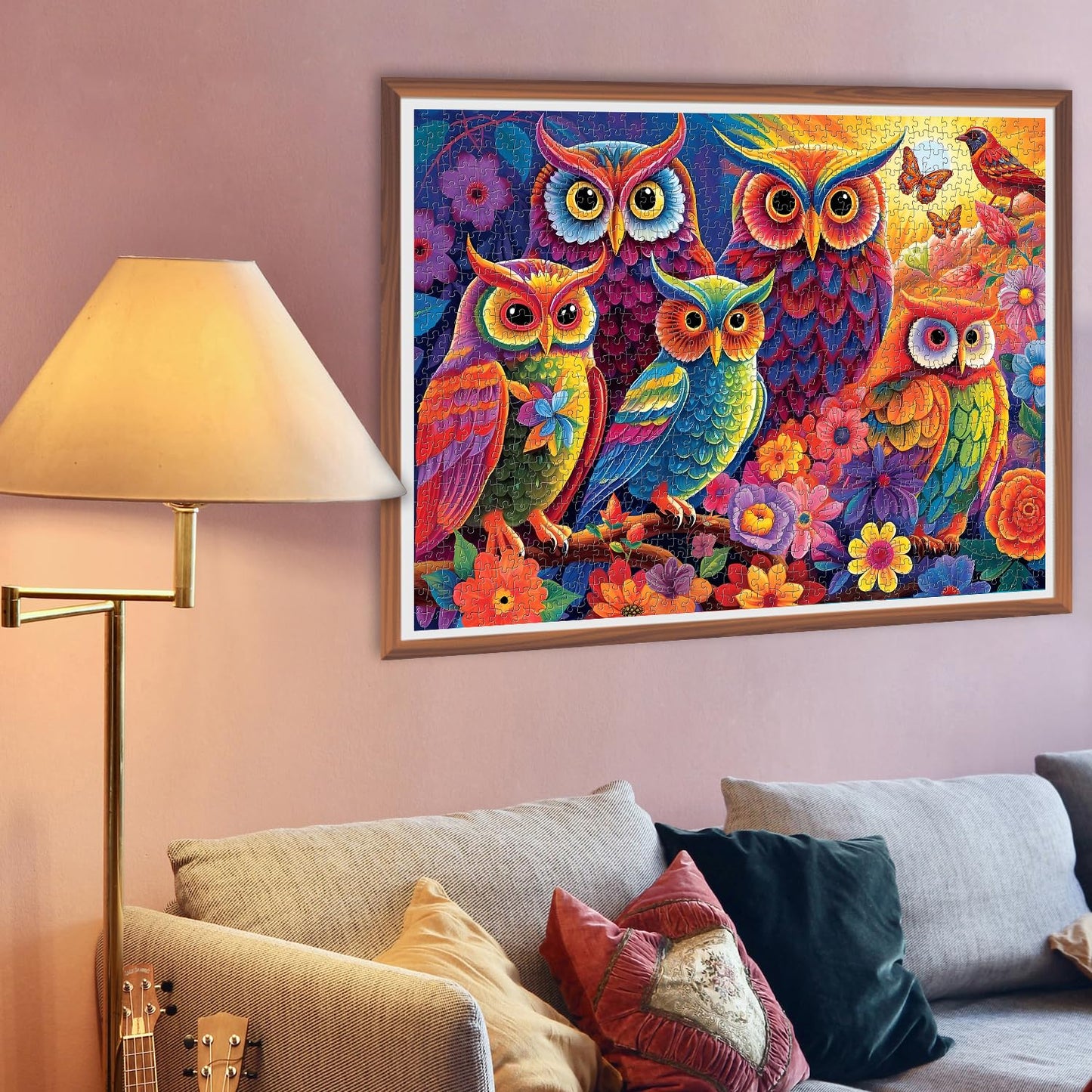 Colorful Owl Jigsaw Puzzle 1000 Pieces