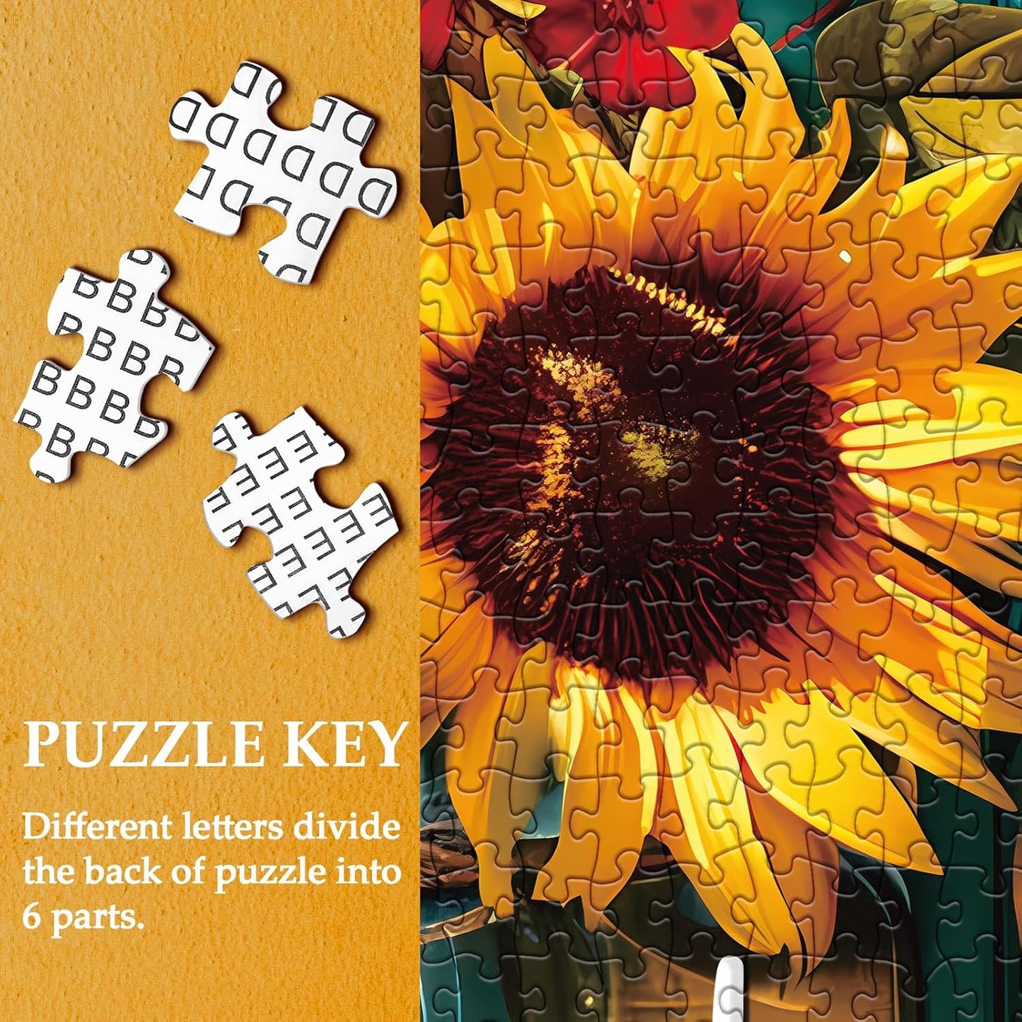 Divine Sunflowers Jigsaw Puzzle 1000 Pieces