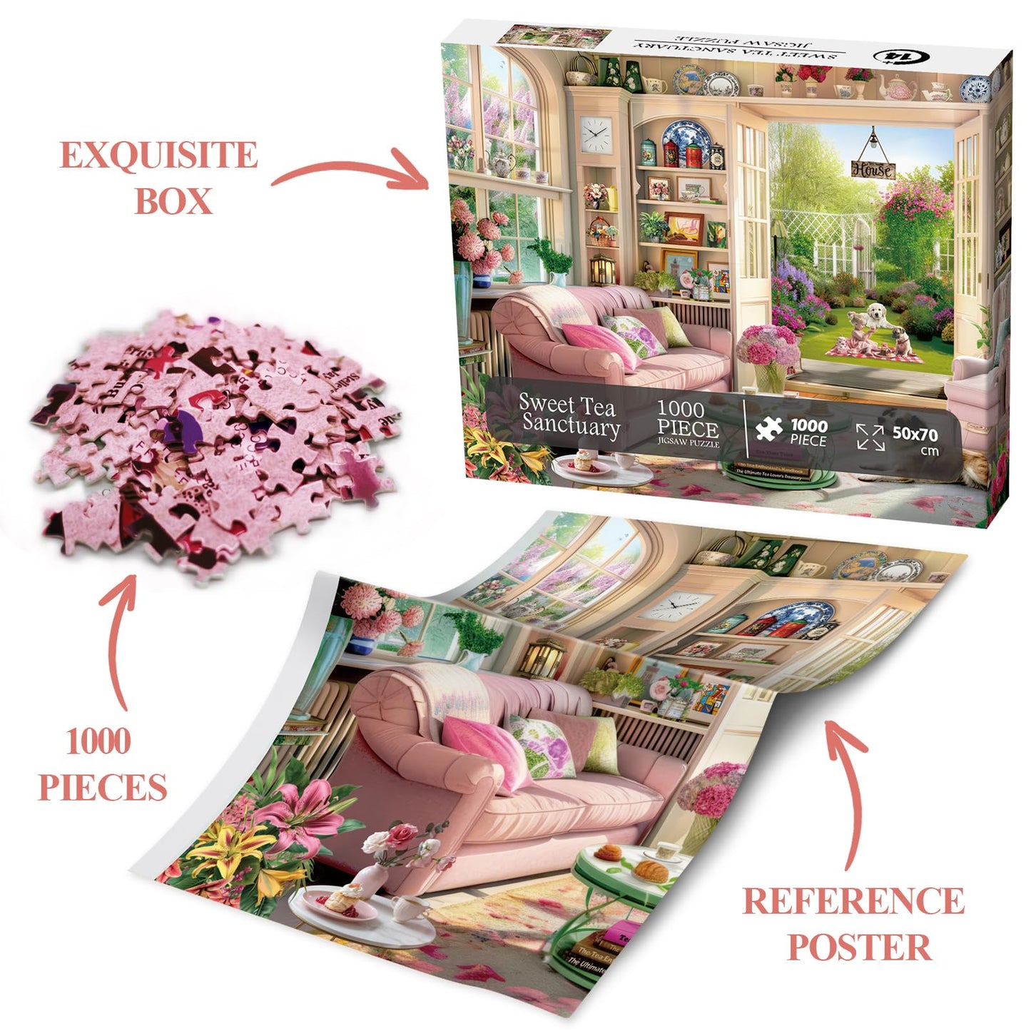 Sweet Tea Sanctuary Jigsaw Puzzle 1000 Pieces