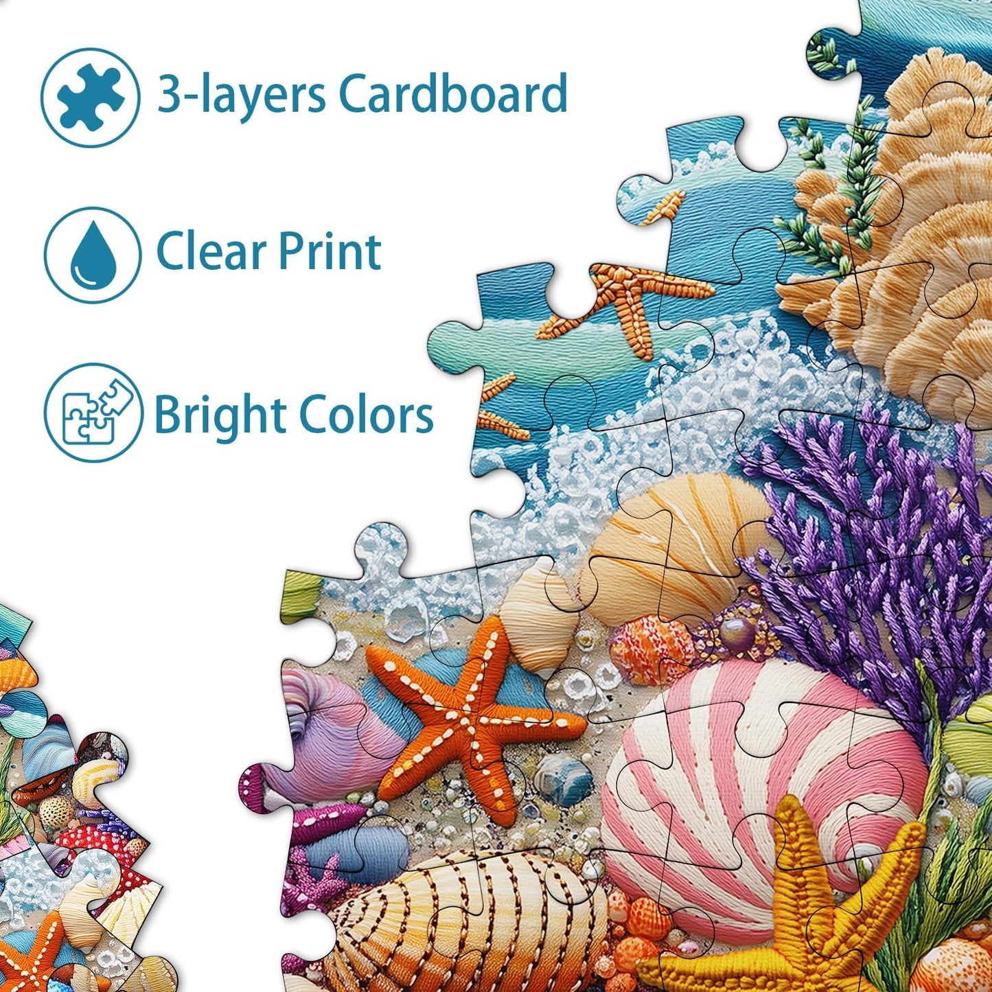 Shell Beach Jigsaw Puzzle 1000 Pieces