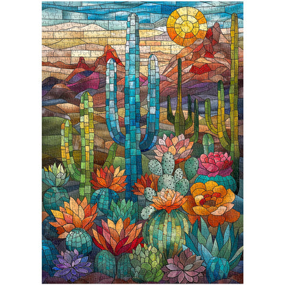 Colorful Cactus Jigsaw Puzzle 1000 Pieces