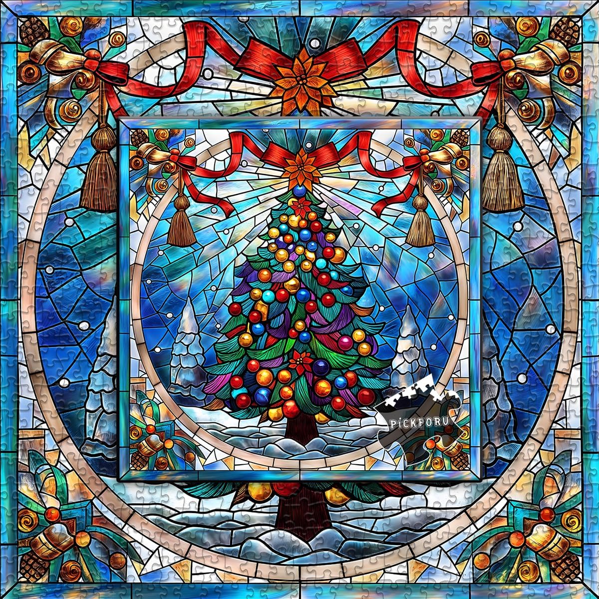 Christmas Tree Jigsaw Puzzle 1000 Pieces