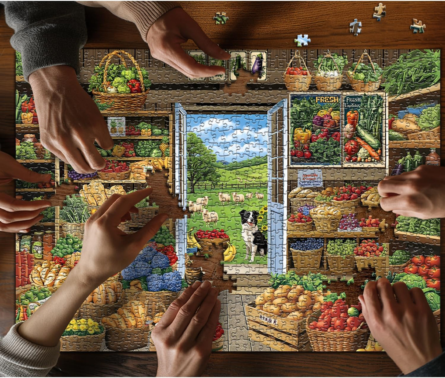 Country Market Jigsaw Puzzle 1000 Pieces