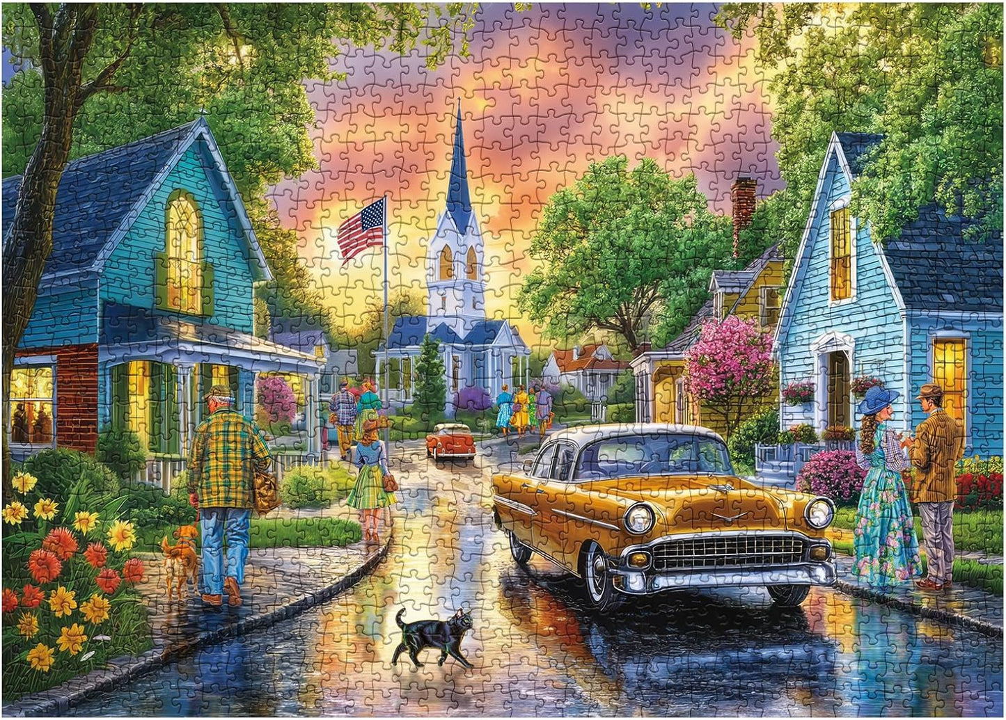 Town Twilight Jigsaw Puzzle 1000 Pieces