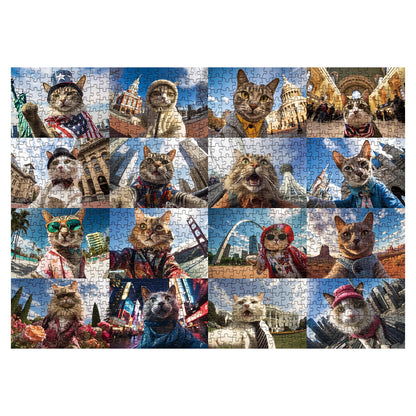 Meow US Selfie Jigsaw Puzzle 1000 Pieces