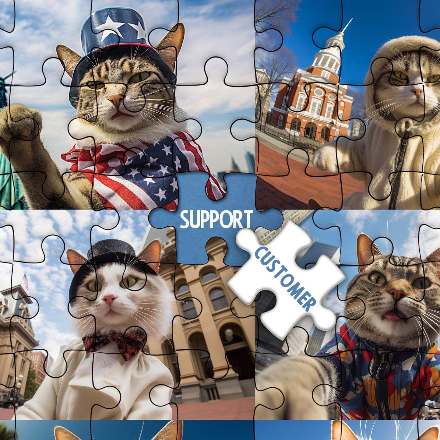 Meow US Selfie Jigsaw Puzzle 1000 Pieces