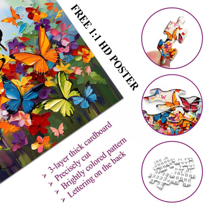 Butterfly Garden Jigsaw Puzzle 1000 Pieces