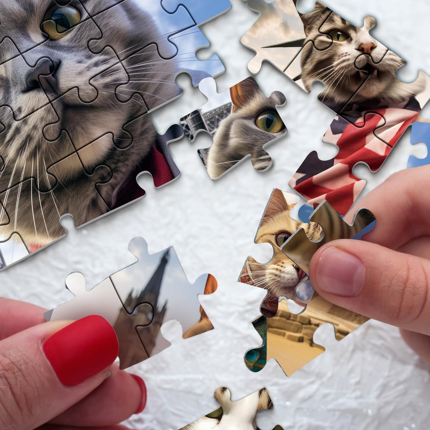 Meow Global Selfie Jigsaw Puzzle 1000 Pieces