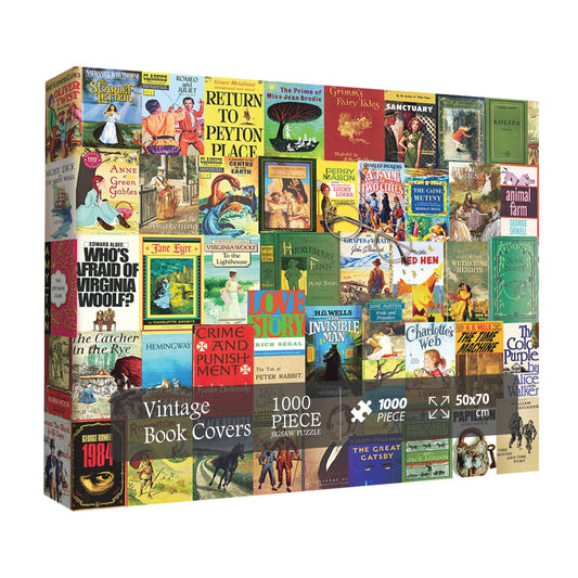 Vintage Book Cover Puzzle 1000 Piece