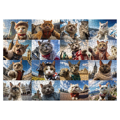 Meow Global Selfie Jigsaw Puzzle 1000 Pieces